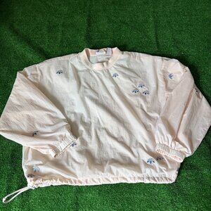 Adidas x Alexander Wang Oversized Windbreaker Jacket S Pink Mesh Lined Flawed